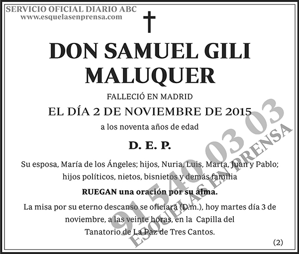 Samuel Gili Maluquer